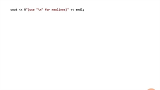 Pluralsigh C Plus Plus 11 Language Features - 04_07-Raw_Literals