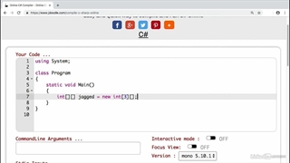 Data Structures - 15 Jagged arrays in C#