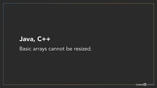 Data Structures - 16 Resizable arrays and language support