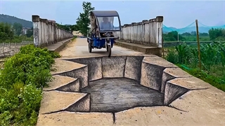 هنر نقاشی سه بعدی شگفت انگیز