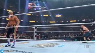 جان سینا VS کودی رودز با گزارش فارسی