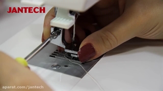 آموزش دوخت پیش‌بند مدرن آشپزخانه با استفاده از چرخ خیاطی جانتک