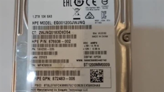 Hpe Hdd 1.2 tb sas 10 k 12 g : خرید هارد سرور hp : سرورتیک