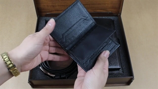 معرفی و آنباکس ست چرم مردانه مدل S111 از برند چرم آتریس