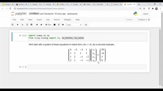 LU Decomposition in Python