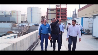 بازدید مدیرعامل شرکت سرمایه‌گذاری صندوق بازنشستگی کشوری از مجتمع پتروشیمی جم