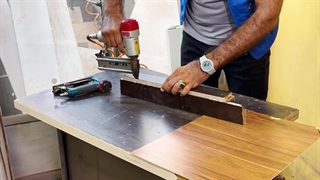 نحوه کار با دستگاه میخکوب و منگنه کوب در کابینت سازی