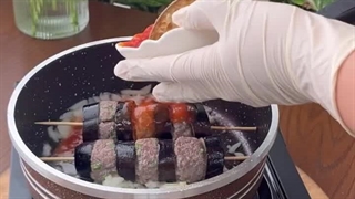 طرز تهیه کباب بادمجان تابه‌ای خوشمزه و مجلسی | دستور ساده برای ۲ نفر