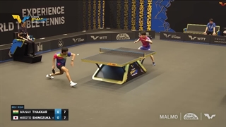 مسابقه تنیس روی میز Manav Thakkar vs Hiroto Shinozuka 2025