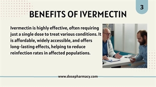 How does Ivermectin work against parasitic worms?
