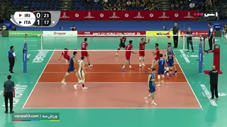 خلاصه بازی قهرمانی ایران در والیبال جهان سال 2025 جوانان ایران 3 - ایتالیا 1