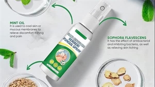 اسپری گیاهی ضد بو و درمان زخم پا حجم 30 میلی لیتر .