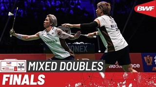 مسابقه فینال بدمینتون دو نفره میکس قهرمانی جهان - Chen/Toh از مالزی در مقابل Jiang/Wei از چین