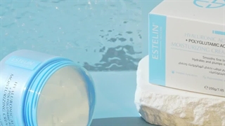 کرم هیالورونیک اسید و پلی‌گلوتامیک اسید استلین 200 گرم Estelin Hyaluronic Acid  Polyglutamic Acid Moisturizing Cream