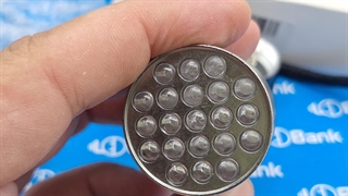 چراغ قوه پرتو UV طول موج 395 نانومتر 21 لومن 3 باتری نیم قلمی