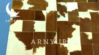 فرشپوست طبیعی سفید قهوه ای