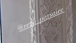 نمونه گچبری روی ستون