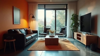 7 مدل چیدمان مبل هفت نفره در پذیرایی مستطیل شکل