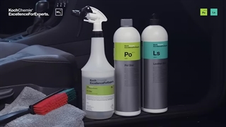 اموزش استفاده مایع محافظ و بازساز سطوح چرمی کوکمی Koch Chemie LS