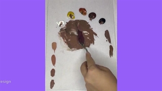 ساخت رنگ پوست با رنگ اکرولیک در فرنوآرت