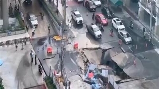 گودال عظیم در پایتخت تایلند دهان گشود