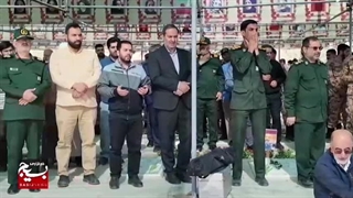 مراسم غبارروبی و زیارت شهدای جنگ ۱۲ روزه شهیدان حاجی زاده و محمود باقری