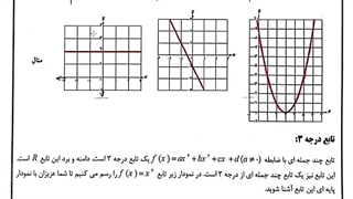 توابع چند جمله ای و تابع درجه 3