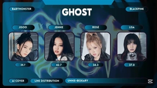 کاور هوش مصنوعی ghost بیبی مانستر  با  صدای  بلک پینک  مدل دیگه اش