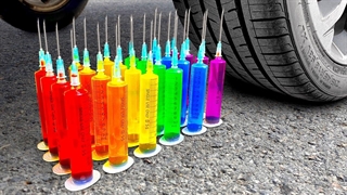 آزمایش‌های خردکننده! ماشین در مقابل چیزهای ترد و نرم! کوکاکولا، فانتا، میرندا، مانتین دیو ۷۷