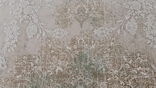 فرش 1200 شانه تراکم 3600 مدرن کرم نسکافه ای سبز کد E131025 فرش متحد آسیا - اقساط تا سال 1410