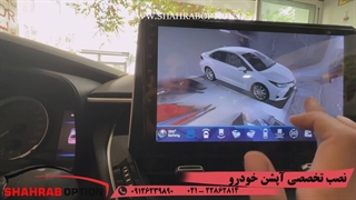 نصب آپشنهای فابریک تویوتا کرولا نصب مانیتور اندروید کرولا با دوربین 360 درجه تاچ
