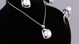 نیم ست مروارید غزاله بدون زنجیر