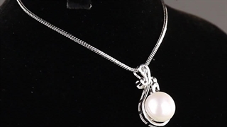 گردن آویز مروارید ریحانه بدون زنجیر