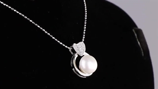 گردن آویز مروارید ماهور بدون زنجیر