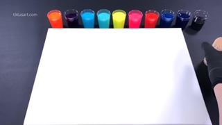 نقاشی با بیش از ۴۰۰ خلال دندان و اکریلیک مایع