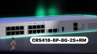 سوئیچ میکروتیک مدل CRS418-8P-8G-2S+RM