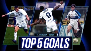 5 گل برتر اینتر مقابل هلاس ورونا به بهانه تقابل دو تیم در هفته دهم سری آ