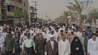 فیلم|برگزاری راهپیمایی باشکوه 13 آبان در زرآباد