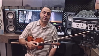 آموزش ویلن آموزش بداهه نوازی های ساده ایمان ملکی