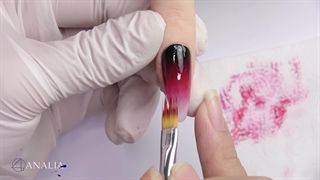 آموزش امبره ناخن با لاک ژل