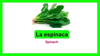 انواع سبزیجات در اسپانیایی