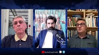 14040828: آیا غرب به‌دنبال تجزیه ایران است؟ مناظره داغ فرخ نگهدار و مازیار شکوری