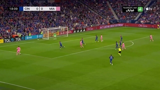 خلاصه بازی سینسیناتی 0-4 اینتر میامی (گل و 3 پاس گل مسی)