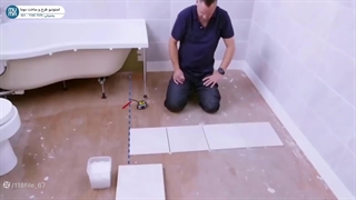 سرامیک کاری کف سرویس