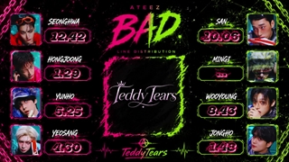 ATEEZ - BAD - LINE DISTRIBUTION