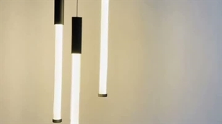 چراغ آویز مدرن  LED خطی با بدنه آلومینیوم و شیشه کد CM401 فروشگاه آباژور دات کام