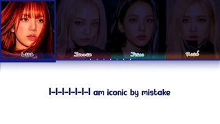 کاور هوش مصنوعی بلک پینک از آهنگiconic by mistake