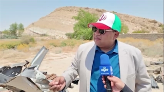 اولین تصاویر از آمبولانسی که در حمله به لار مورد اصابت قرار گرفت