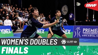 مسابقه فینال بدمینتون YONEX US Open 2026 دوبل زنان - Nakade-Takahashi از ژاپن درمقابل Lin-Yang از چین تایپه