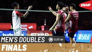 مسابقه فینال بدمینتون POLYTRON Indonesia Open 2026 دوبل مردان - Goh-Izzuddin از مالزی درمقابل Indra-Joaquin از اندونزی